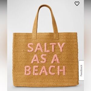 BTB Los Angeles Salty as a Beach straw bag
NWT
